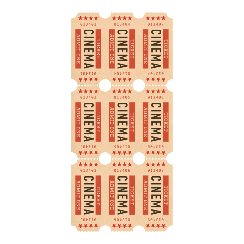 # Motivdruck "Kinotickets", 80x200cm Stoff # Motivdruck "Kinotickets", 80x200cm Stoff