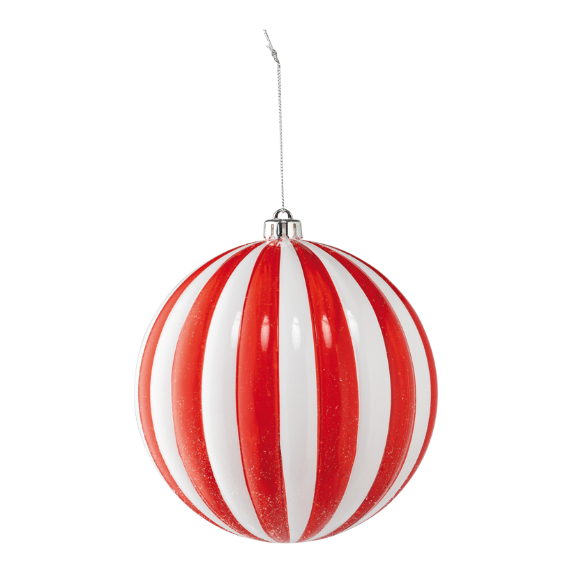 Ornament Kugel, Ø 15cm  aus Kunststoff, mit Hänger