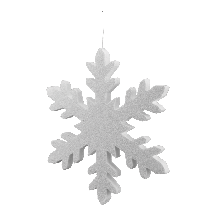 Schneeflocke, 40cm aus Styropor, zum Hängen