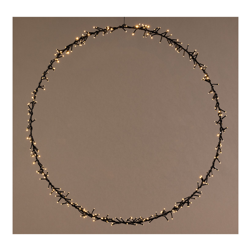 Ring, ø 90cm 320 LEDs, aus Metall, mit Kunststoffüberzug IP44 Transformer