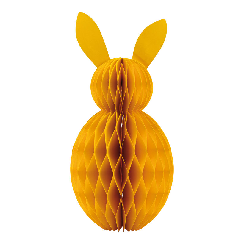 Lapin de Pâques en nid d'abeille, 40cm en papier kraft, pliable, avec fermeture magnétique