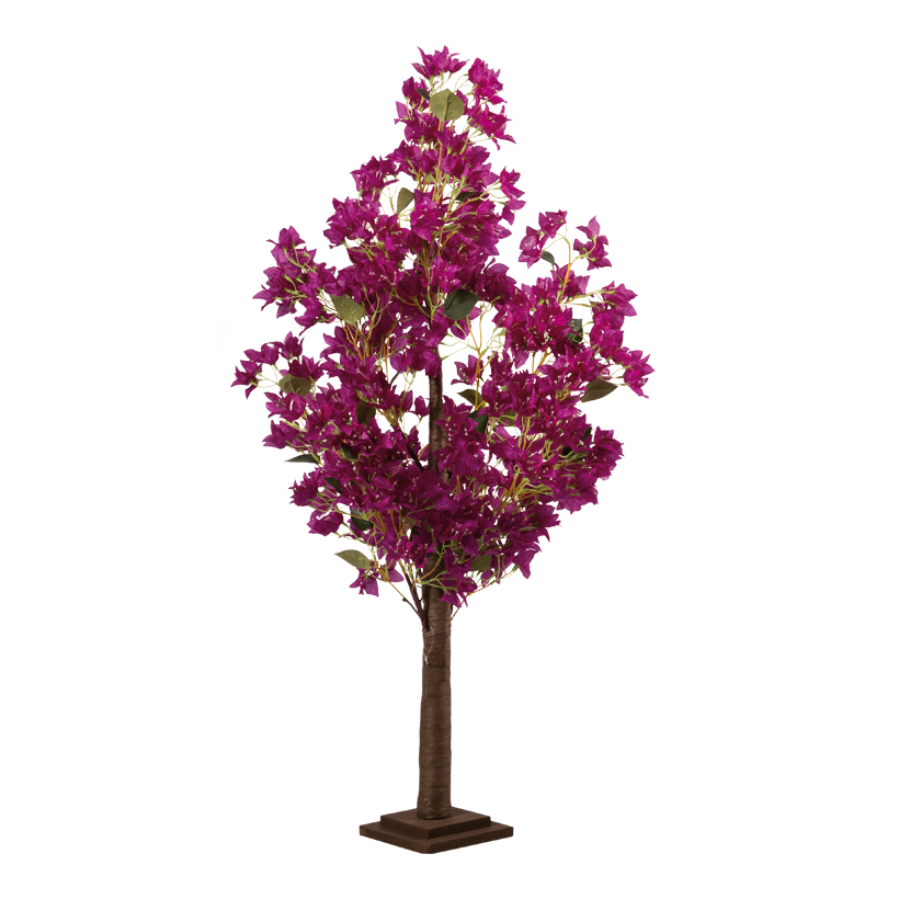 Bougainvillea Baum, 120cm Holzfufl: 17x17x3cm aus Kunststoff/Kunstseide/Holz Bougainvillea Baum, 120cm Holzfufl: 17x17x3cm aus Kunststoff/Kunstseide/Holz
