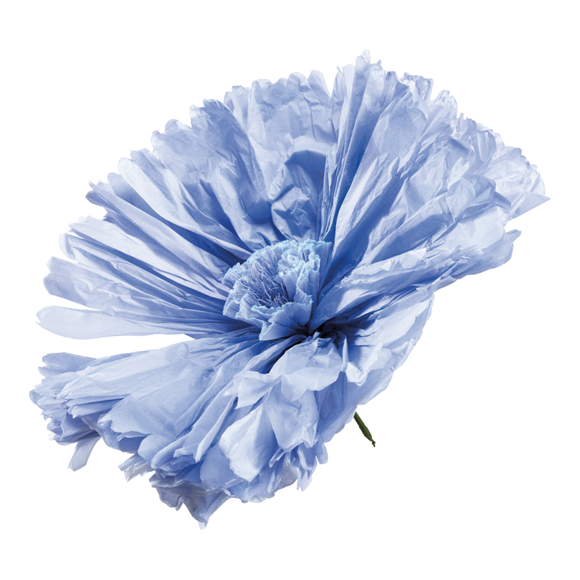 Blume mit kurzem Stiel, ø 90cm Stiel: 15cm aus Papier, biegsam
