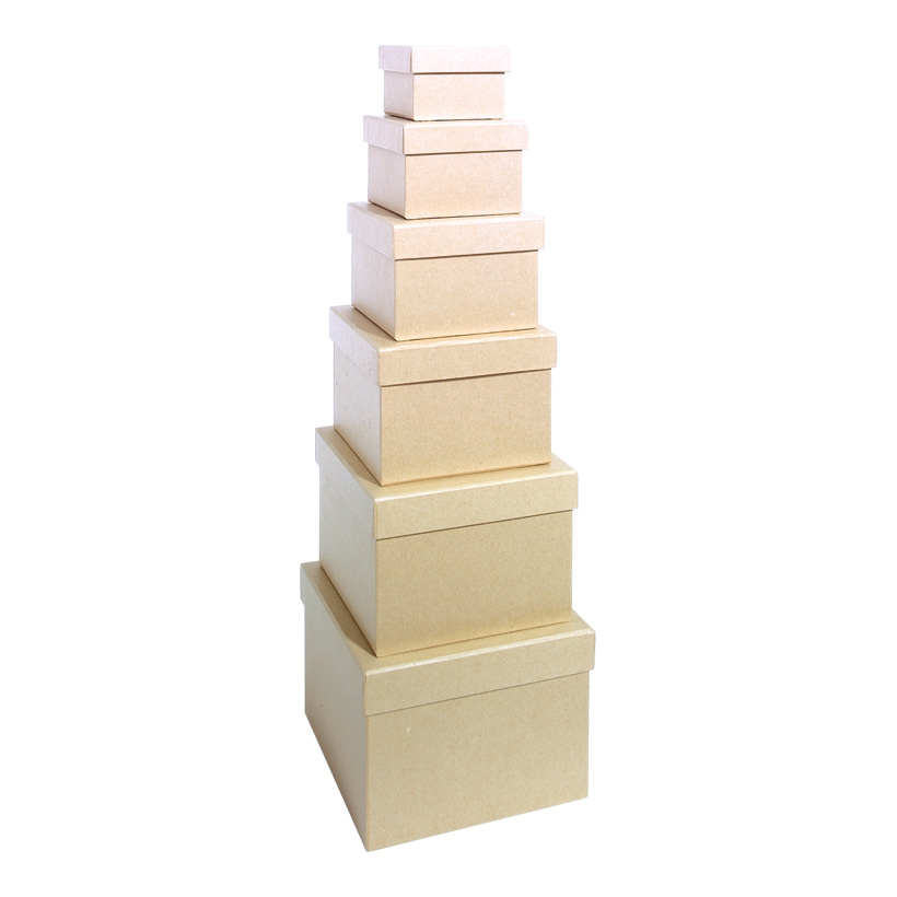 # Geschenkkartons, quadratisch, größte Box:18x18x13cm 6 Stk./Satz # Geschenkkartons, quadratisch, größte Box:18x18x13cm 6 Stk./Satz