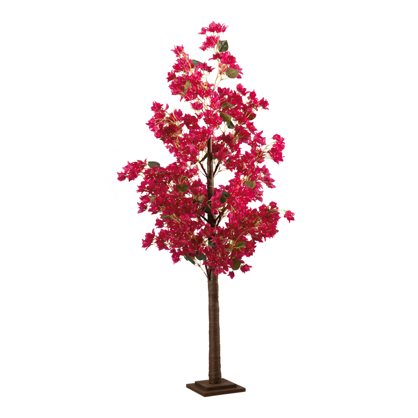 Bougainvillea Baum, 160cm Holzfufl: 20x20x3cm aus Kunststoff/Kunstseide/Holz Bougainvillea Baum, 160cm Holzfufl: 20x20x3cm aus Kunststoff/Kunstseide/Holz
