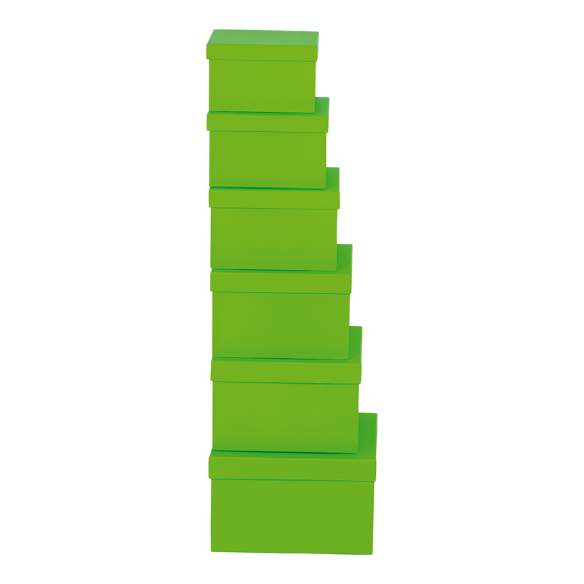 Boxen, 18,5x18,5x11,5, 20x20x12, 21,5x21,5x13,5, 24x24x14,5, 6 Stk./Satz, nestend, Pappe, quadratisch, 15,5x15,5x9,5, 17x17x10 Boxen, 18,5x18,5x11,5, 20x20x12, 21,5x21,5x13,5, 24x24x14,5, 6 Stk./Satz, nestend, Pappe, quadratisch, 15,5x15,5x9,5, 17x17x10