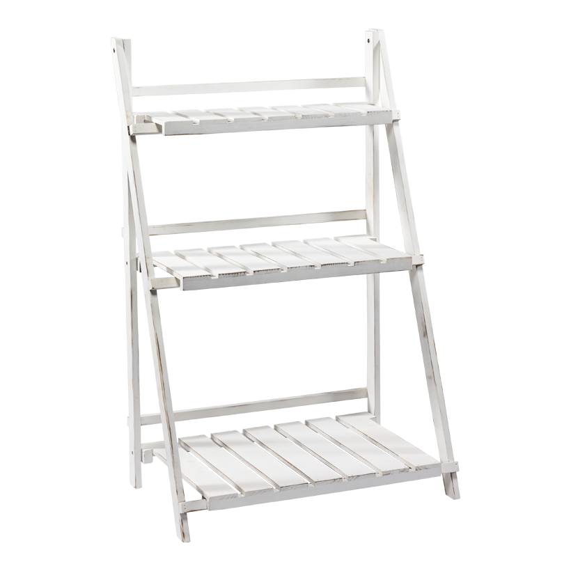 Holzregal, 94x60x35cm 0 mit 3 Fächern, Holz, klappbar