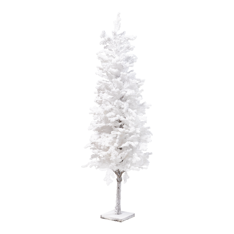Sapin de Noël, 97cm Standfuß: 12x12x1,5cm en plastique, floqué