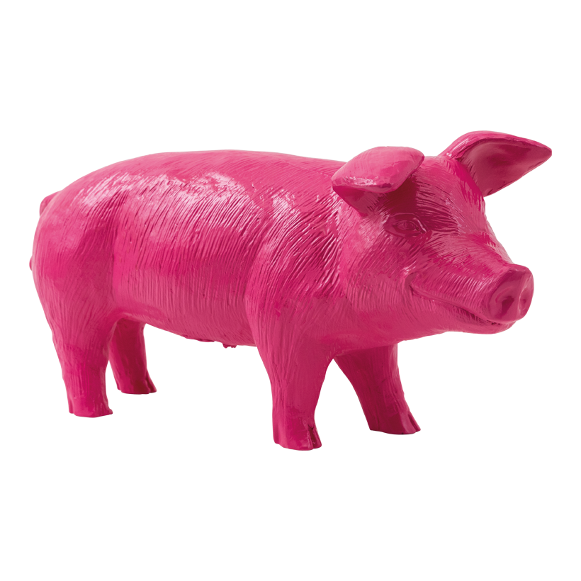 Ferkel, 57x21x27cm aus Polyresin, stehend, wetterfest